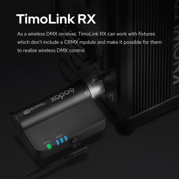Godox TimoLink RX Wireless DMX Receiver (Black) - Image 6