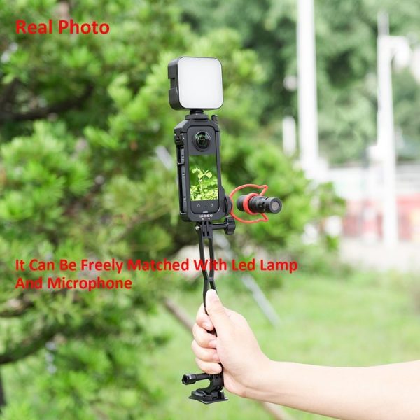 Insta360 X3 YELANGU LW-ONE X3 Metal Cage Extended Frame Case - Image 9