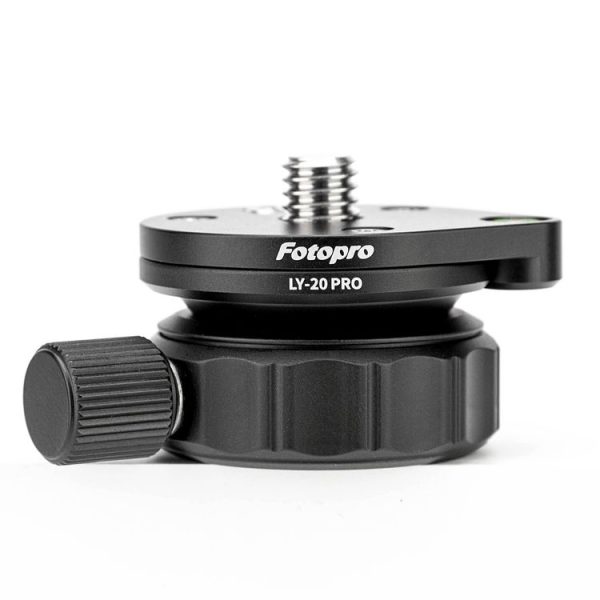 Fotopro LY-20 Pro 360 Degree Panorama Tripod Head Base (Black) - Image 2