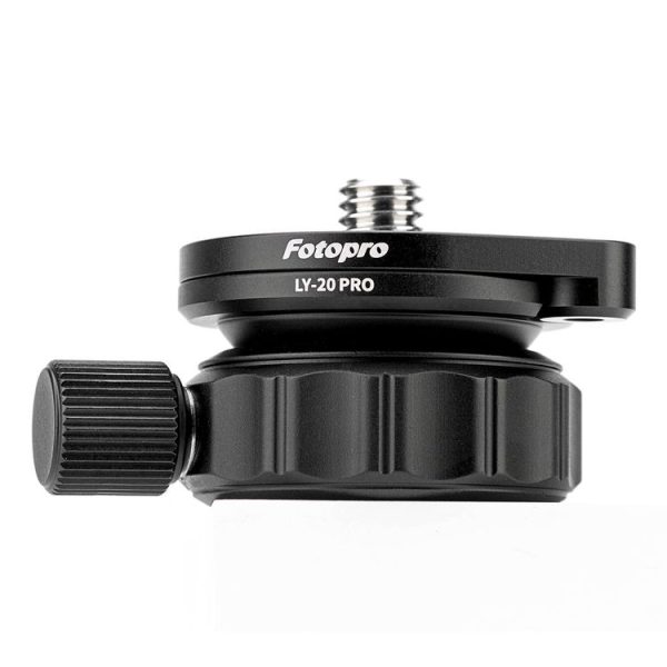 Fotopro LY-20 Pro 360 Degree Panorama Tripod Head Base (Black) - Image 4