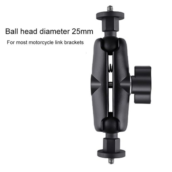 25mm 1 / 4 inch Screw ABS Ball Head Adapter Mount (Black) - Image 4