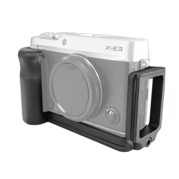 FITTEST Vertical Shoot Quick Release L Plate Bracket Base Holder for FUJI X-E3 (Black) - Image 2