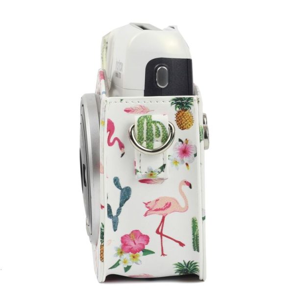 Flamingo Cactus Pattern PU Leather Protective Camera Case Bag For FUJIFILM Instax Mini70 Camera - Image 3