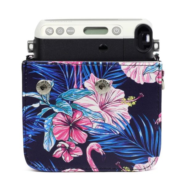 Flamingo Pattern PU Leather Protective Camera Case Bag For FUJIFILM Instax Mini70 Camera - Image 4
