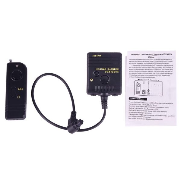 WX2002 Digital Wireless Shutter Release Remote Controller for CANON EOS 1V / 3 / 1D / 1Ds / 1Ds Mark II / 20D / 30D / 40D / 50D / 5D / 5DMKII / 7D Camera - Image 8