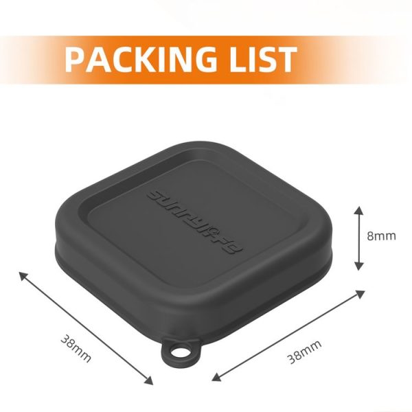 Insta360 Ace / Ace Pro Sunnylife Silicone Lens Cap Protector Lens Cover (Black) - Image 9