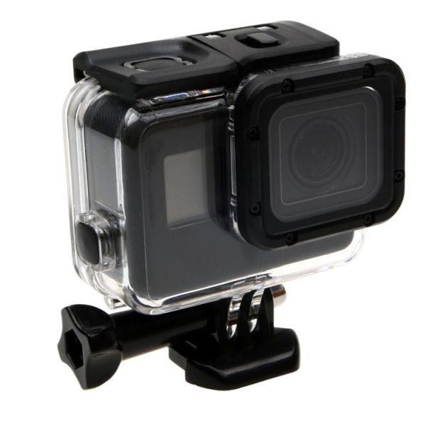 GoPro NEW HERO / HERO6 / 5 30m Waterproof Housing Protective Case + Hollow Back Cover with Buckle Basic Mount & Screw, No Need to Disassemble Lens (GP413) - Image 3