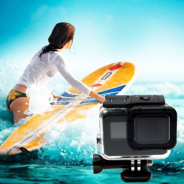 GoPro NEW HERO / HERO6 / 5 30m Waterproof Housing Protective Case + Hollow Back Cover with Buckle Basic Mount & Screw, No Need to Disassemble Lens (GP413) - Image 8