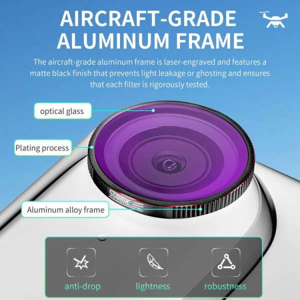 Insta360 GO 3S STARTRC 4 in 1 ND8 ND16 ND32 ND64 Camera Lens Filter (Black Red) - Image 3