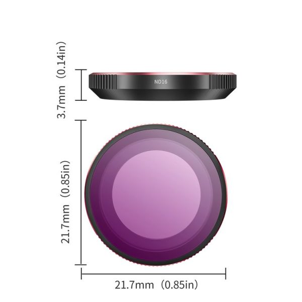 Insta360 GO 3S STARTRC 4 in 1 ND8 ND16 ND32 ND64 Camera Lens Filter (Black Red) - Image 8