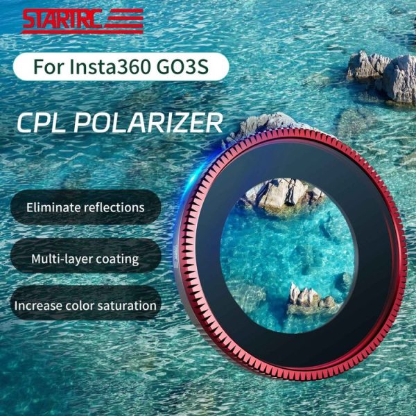 Insta360 GO 3S STARTRC CPL Camera Lens Filter (Black Red) - Image 2