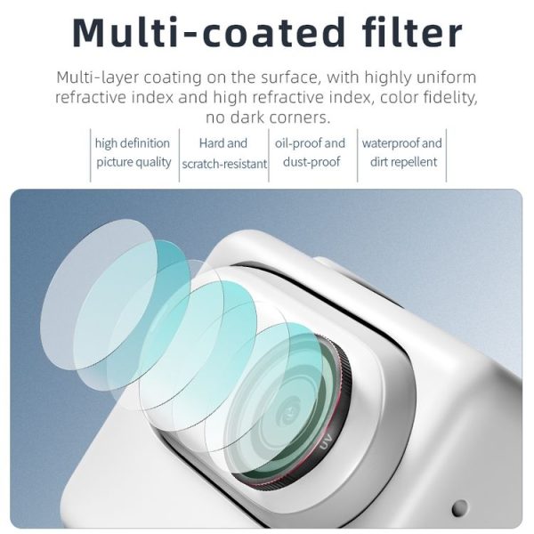 Insta360 GO 3S STARTRC MCUV Camera Lens Filter (Black Red) - Image 5