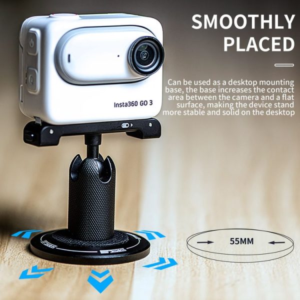 STARTRC Magnetic Base 1 / 4 Interface Metal Mount (Black) - Image 2