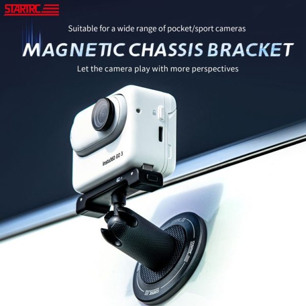 STARTRC Magnetic Base 1 / 4 Interface Metal Mount (Black) - Image 3