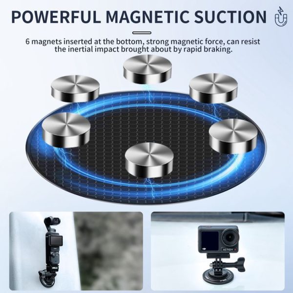 STARTRC Magnetic Base 1 / 4 Interface Metal Mount (Black) - Image 4