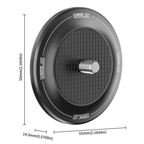 STARTRC Magnetic Base 1 / 4 Interface Metal Mount (Black) - Image 7