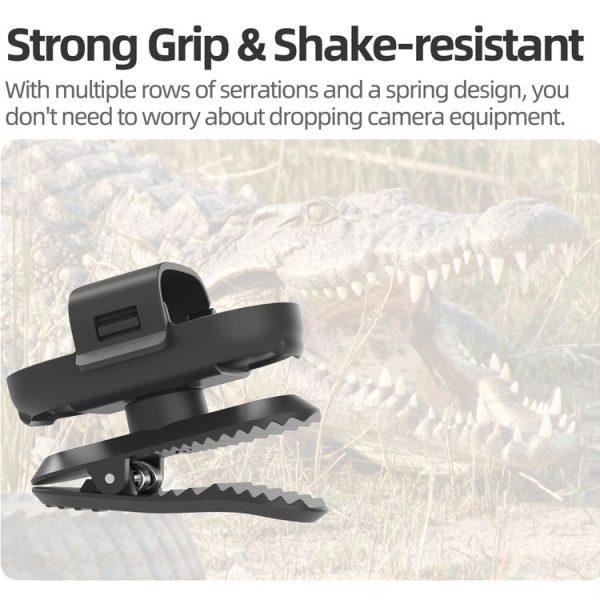 Insta360 GO3 / GO 3S Sunnylife 360 Degree Rotation Backpack Clip Action Camera Clamp Mount (Black) - Image 8