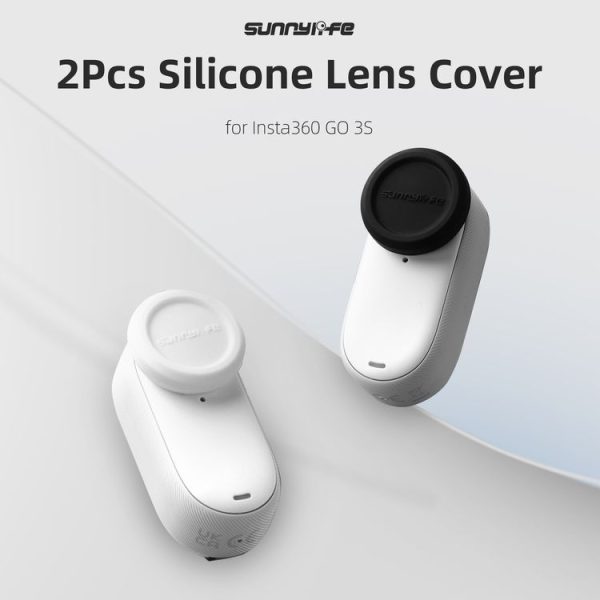 Insta360 GO 3S Sunnylife 2pcs Black and White Scratch-resistant Lens Protective Cap - Image 2