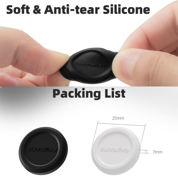 Insta360 GO 3S Sunnylife 2pcs Black and White Scratch-resistant Lens Protective Cap - Image 5