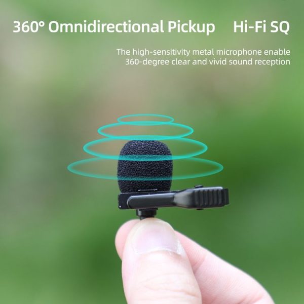 Insta360 Ace / Ace Pro Sunnylife Lavalier Clip Type-C Recording Microphone (Black) - Image 5