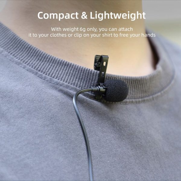 Insta360 Ace / Ace Pro Sunnylife Lavalier Clip Type-C Recording Microphone (Black) - Image 8