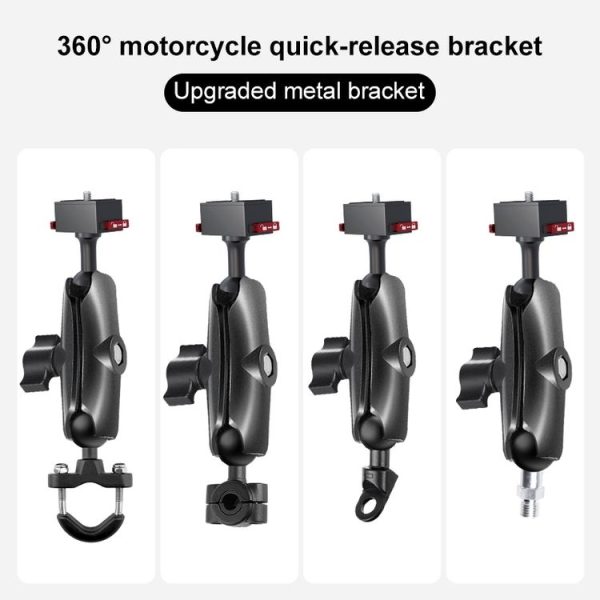 Metal Quick Release Base Adapter for GoPro, Insta360, DJI and Other Action Cameras (Black) - Image 7
