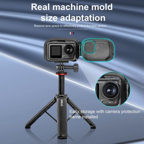 STARTRC Camera PU Carry Case For Insta360 GO3 / DJI Action 3 / 4 / 5 Pro (Black) - Image 7