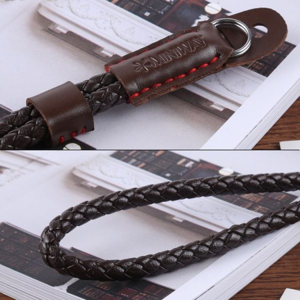 Weave Style Wrist Strap Grip PU Leather Hand Strap for DSLR / SLR Cameras (Coffee) - Image 5