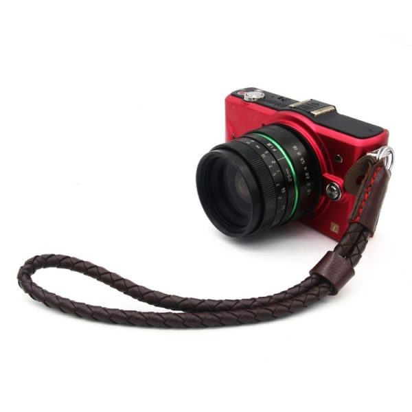 Weave Style Wrist Strap Grip PU Leather Hand Strap for DSLR / SLR Cameras (Coffee) - Image 6