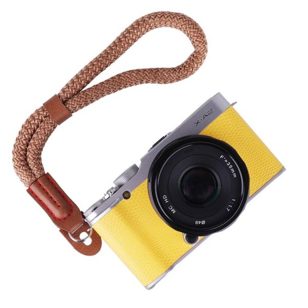 Vintage Cotton Soft Hand Strap Grip Wrist Strap for DSLR / SLR Cameras (Brown) - Image 5