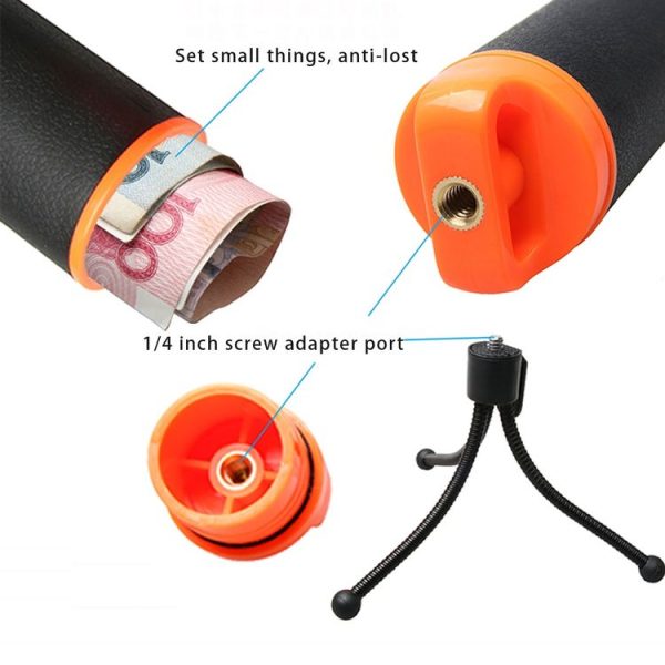 Floating Handle Grip with Tripod Holder & Adjustable Anti-lost Strap for GoPro, Insta360, DJI and Other Action Cameras - Image 7
