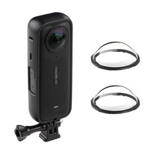 Insta360 X4 PC Plastic Protective Frame with PC Lens Cover Guard (Black)