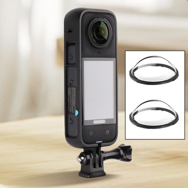 Insta360 X4 PC Plastic Protective Frame with PC Lens Cover Guard (Black) - Image 2