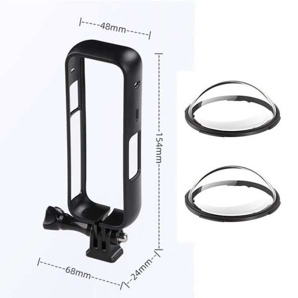 Insta360 X4 PC Plastic Protective Frame with PC Lens Cover Guard (Black) - Image 8