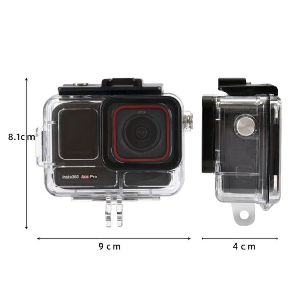 Insta360 Ace Pro 2 Underwater Waterproof Housing Case with Base Adapter & Screw (Transparent) - Image 7