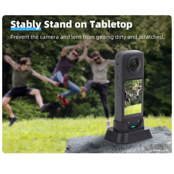 Insta360 X4 Sunnylife Desktop Stand Base (Black) - Image 3