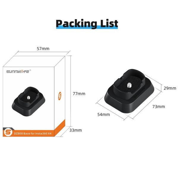 Insta360 X4 Sunnylife Desktop Stand Base (Black) - Image 6