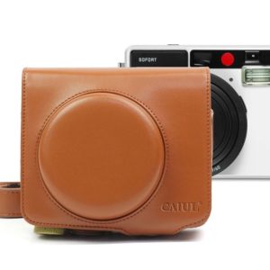 Vintage PU Leather Case Bag for Leica Sofort Camera (Brown)