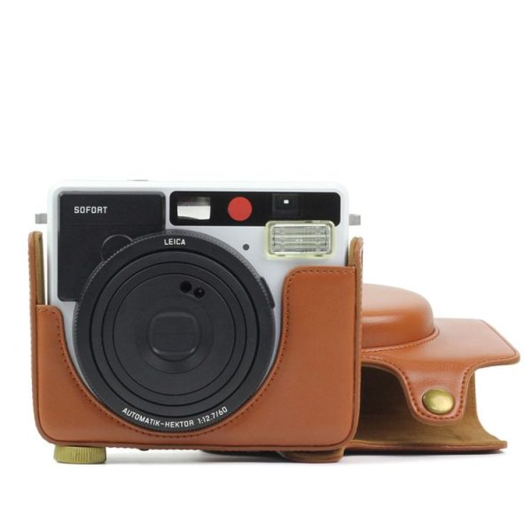 Vintage PU Leather Case Bag for Leica Sofort Camera (Brown) - Image 7