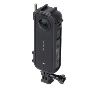 Insta360 X4 Cold Shoe ABS Plastic Protective Frame with Adapter Mount & Screw (Black)