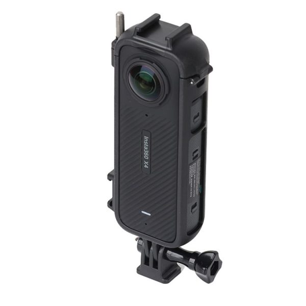 Insta360 X4 Cold Shoe ABS Plastic Protective Frame with Adapter Mount & Screw (Black)