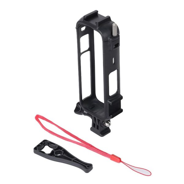 Insta360 X4 Cold Shoe ABS Plastic Protective Frame with Adapter Mount & Screw (Black) - Image 2