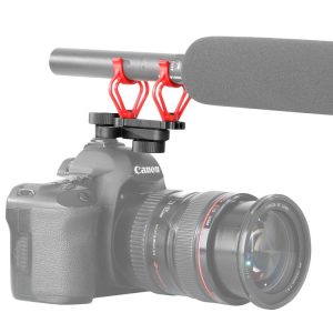 BOYA BY-C30 Camera Microphone Shock Mount Holder Clip with Hot Shoe (Red)