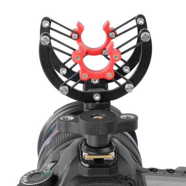 BOYA BY-C40 Camera Microphone Shock Mount Holder Clip with Hot Shoe - Image 4