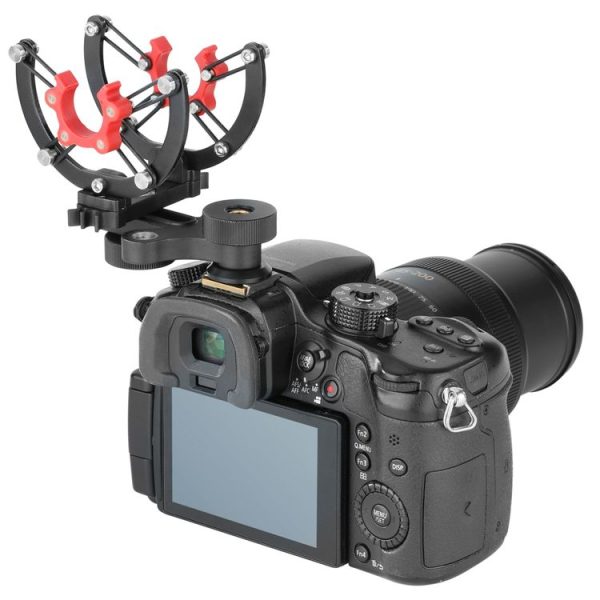 BOYA BY-C40 Camera Microphone Shock Mount Holder Clip with Hot Shoe - Image 5