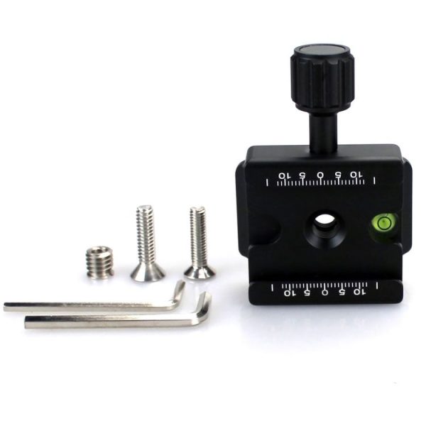 FITTEST FC-RC4 Manfrotto to Akai Knob Type Quick Release Clamp Adapter Plate Mount (Black) - Image 3