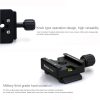 FITTEST FC-RC4 Manfrotto to Akai Knob Type Quick Release Clamp Adapter Plate Mount (Black) - Image 5