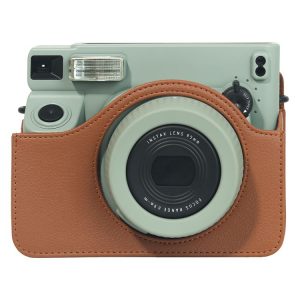 FUJIFILM Instax WIDE 400 Full Body Leather Case Bag with Strap (Brown)
