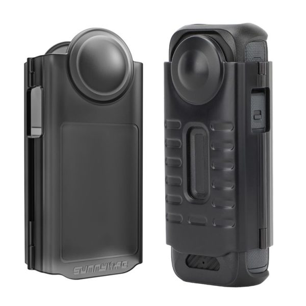 Insta360 X4 Sunnylife Integrated Lens Screen Protective Cover (Transparent Black)