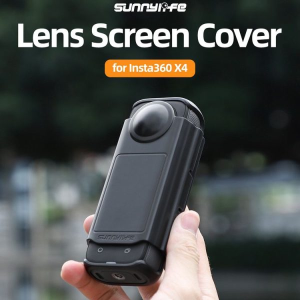 Insta360 X4 Sunnylife Integrated Lens Screen Protective Cover (Transparent Black) - Image 2
